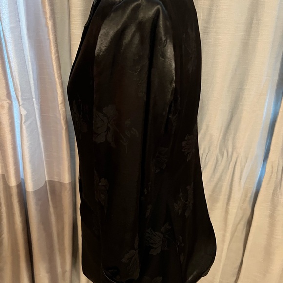 1 State Black Rose Print Blazer - Picture 2 of 8